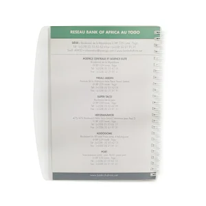 Personalized Printing Wire-o Binding with Hard PVC Cover Business Notebook