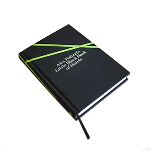 Jame 2021 Printing Service  leather notebook PU Custom cover english books With ribbon