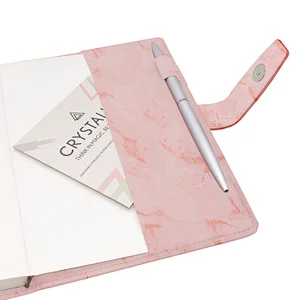 Jame Books Printing  2021 custom notebook planner Bronzing logo Custom A5 Pu Leather Journal