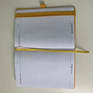Hot sell daily planner PU notebook printing service oem CMYK