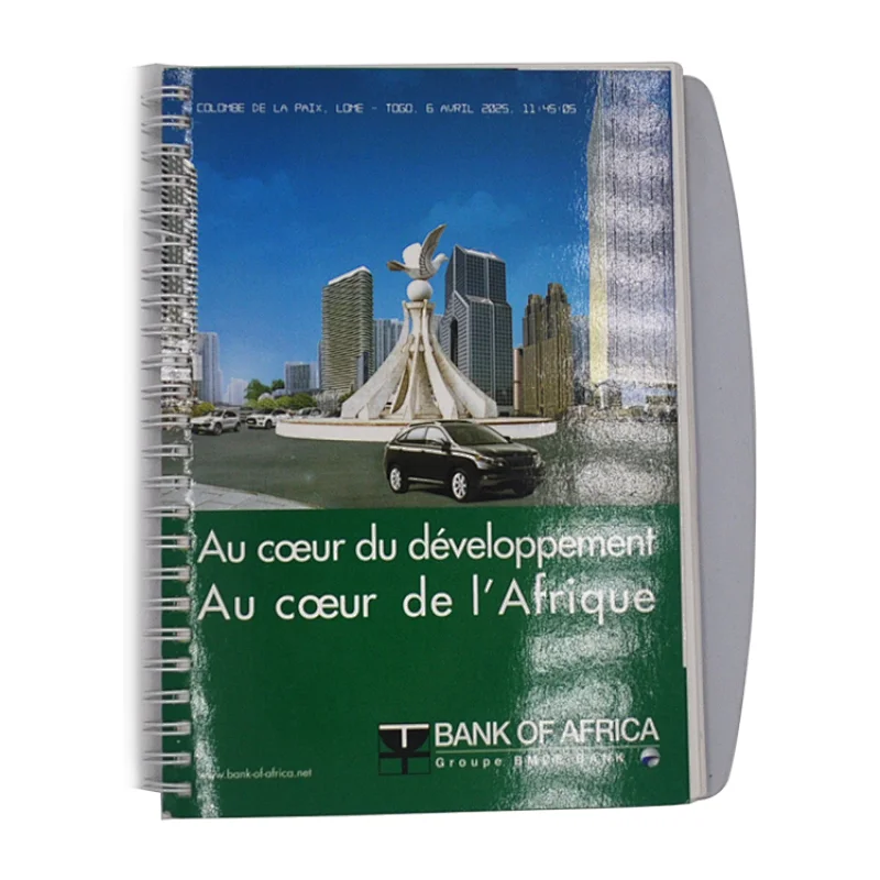 Personalized Printing Wire-o Binding with Hard PVC Cover Business Notebook