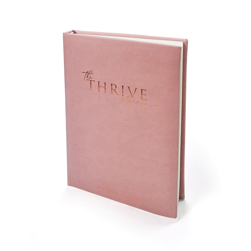 Printing Gloss Cover Business Woodfree Paper Notebook pu leather custom a5 hardcover dotted notebook with logo
