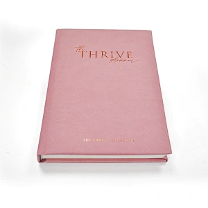 Printing Gloss Cover Business Woodfree Paper Notebook pu leather custom a5 hardcover dotted notebook with logo