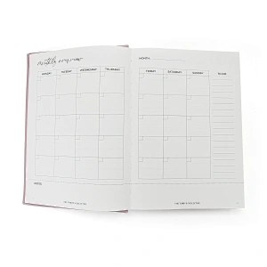 Printing Gloss Cover Business Woodfree Paper Notebook pu leather custom a5 hardcover dotted notebook with logo