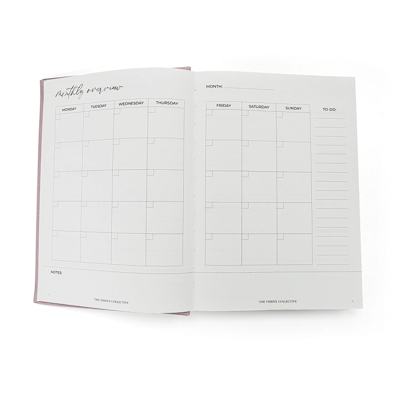 Printing Gloss Cover Business Woodfree Paper Notebook pu leather custom a5 hardcover dotted notebook with logo