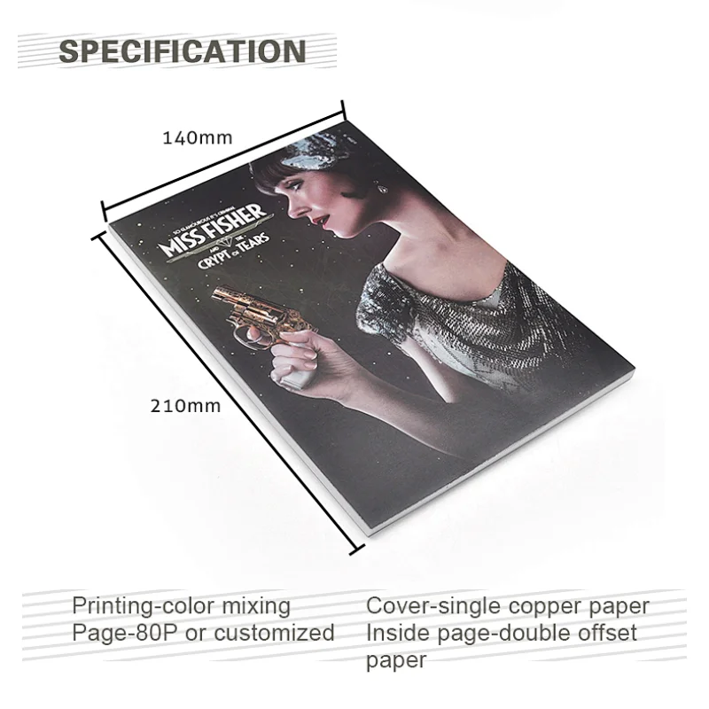 Free Sample Custom Fashion Pattern Book Printing a5 soft cover Blank Page Journals And Blank Notebooks For Writing