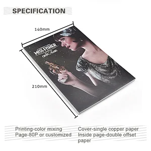 Free Sample Custom Fashion Pattern Book Printing a5 soft cover Blank Page Journals And Blank Notebooks For Writing