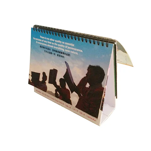 Hot sell Agenda 2020 Custom Y-O Sprial Bound Advent calendar Printing Hardcover Board Desk Calendar