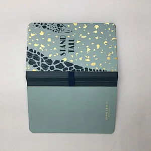 Custom perfect binding printing business notebook with elastic band