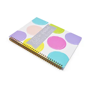 2021 custom notebook planner printing Color picture with calendar budget planner