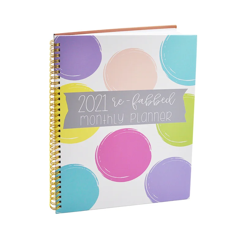 Jame 2021 Hot Sale agenda daily weekly hardcover notebook Planner with fancy sticks
