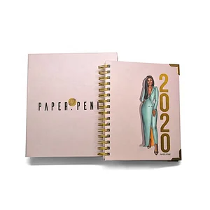 2021Beautifully boxed notebook metal protection cover book corner travel journal planner notebook