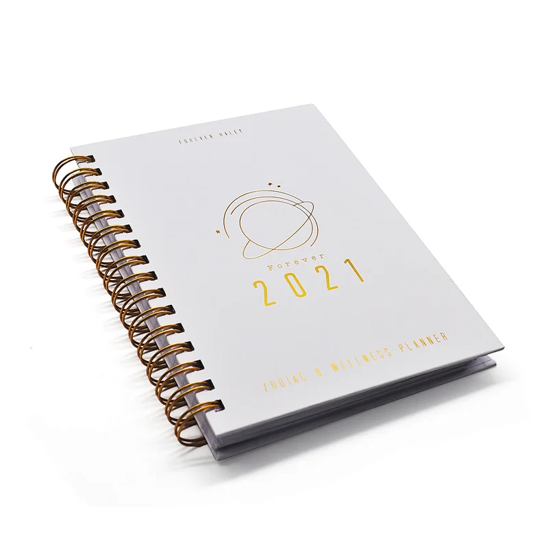 2021 Book printing service Custom cover logo yo daily planners notebook journal weekly planner
