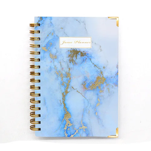 2021 Jame printing service spiral  print notes book  wedding planner day planner hardcover notebook planner gift set