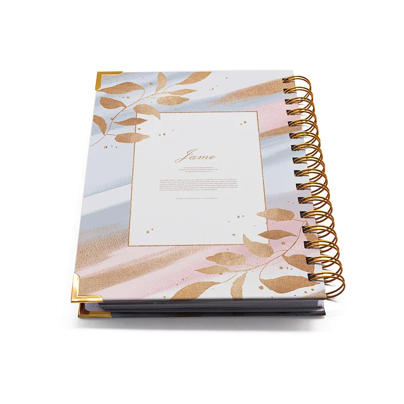 Free sample Funeral guest book table card OEM ODM planner notebook custom print diary journal