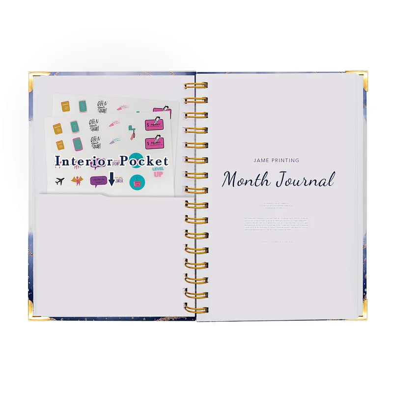 Book printing binding guest book  planner notebook custom print diary journal travel organizer notebook