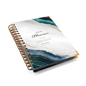 daybook Custom books Printing notes records spiral Hardcover journal monthly weekly daily planner agenda planner