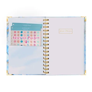 2021 Jame printing service spiral  print notes book  wedding planner day planner hardcover notebook planner gift set