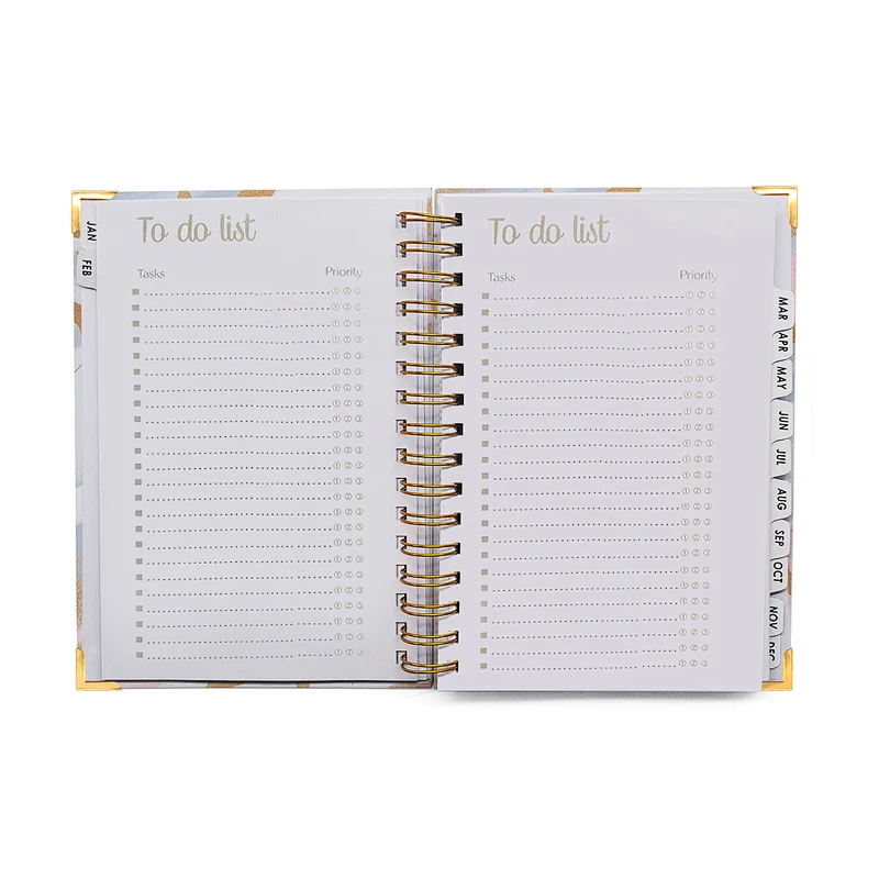 Free sample Funeral guest book table card OEM ODM planner notebook custom print diary journal
