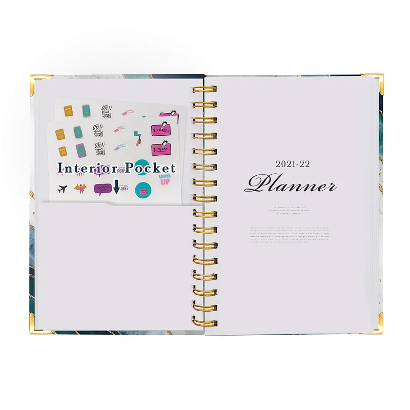 Jour Jame book printing bookbinding custom diary agenda planner organizer noteobok  journal for gift
