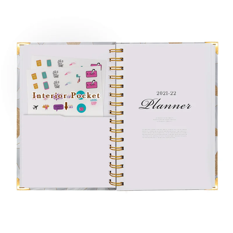 Jame Printing 2021 wedding planner journal planner 2022 panner notes book binder notebook  note book diary