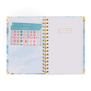 Jame Printing notebook 2021 wedding planner  Metal corner protection undated diary planner organizer With box