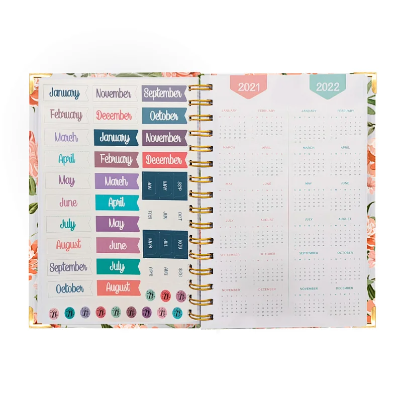 Jame book printing  Customized  Design LOGO journals notebook planner note notepad planner gift
