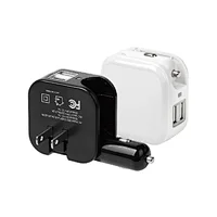 Wall/Car Charger 2 in 1 with Dual USB