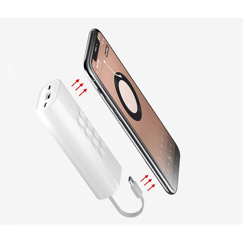 10000mAh PD+QC Suction-cup Power Bank + USB Fan Optional