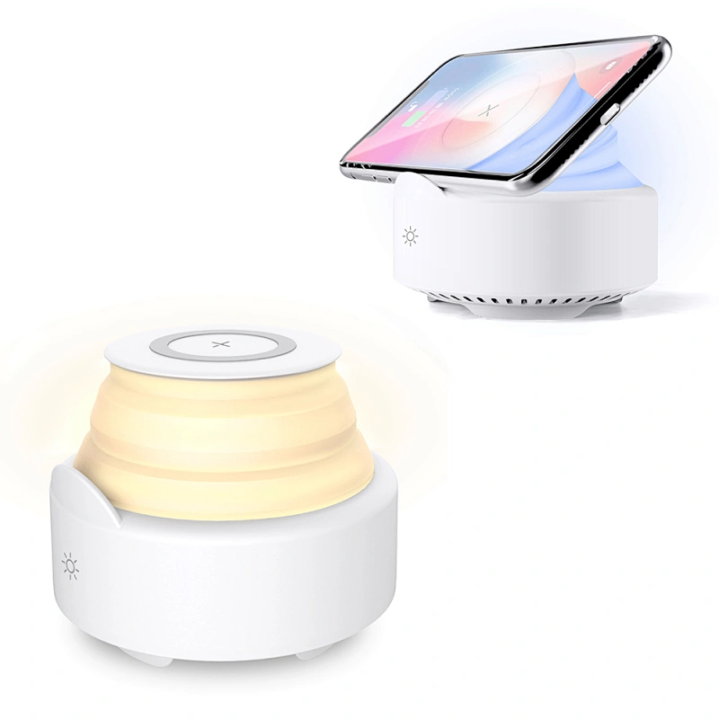Chargeur sans fil multifonction avec haut-parleur et veilleuse
