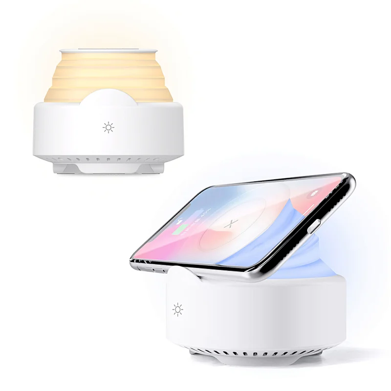 Multi Function Wireless Charger with Speaker and Night Light