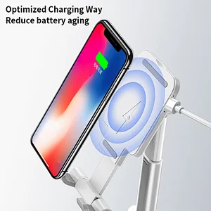 Foldable Fast Wireless Charger 10W Metal Phone Stand
