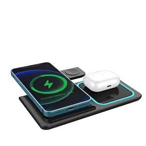 Foldable 3-in-1 Fast 15W Wireless Charger