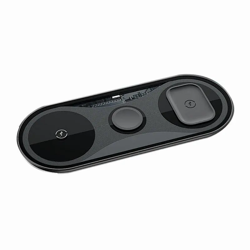 Clear-X Fast 15W 3-in-1 Wireless Charging Pad