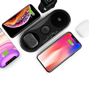 Clear-X Fast 15W 3-in-1 Wireless Charging Pad
