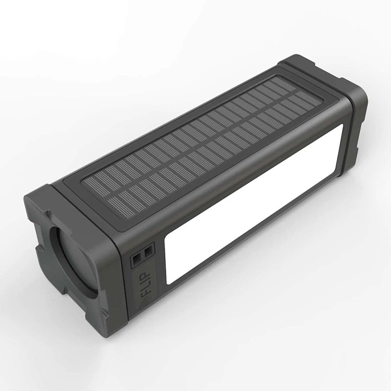 20W Bluetoothスピーカー、27個のLEDライトを備えた5,000mAhソーラーパワーバンク