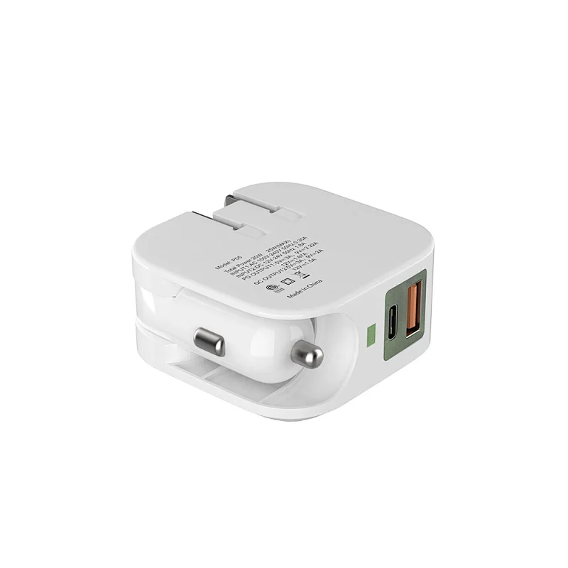 PD 20W Wall/Car Charger 2 in 1 with Dual USB