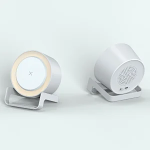 10W Fast Wireless Charger Phone Stand Bluetooth Speaker with Night Lamp