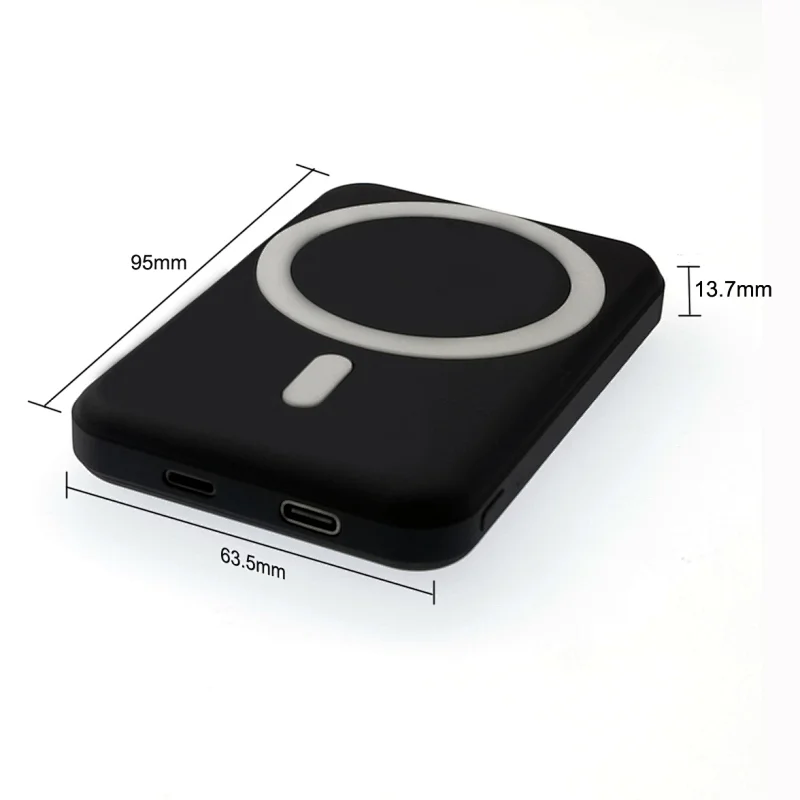 Ultra Compact 5000mAh Mag-Safe Wireless Power Bank