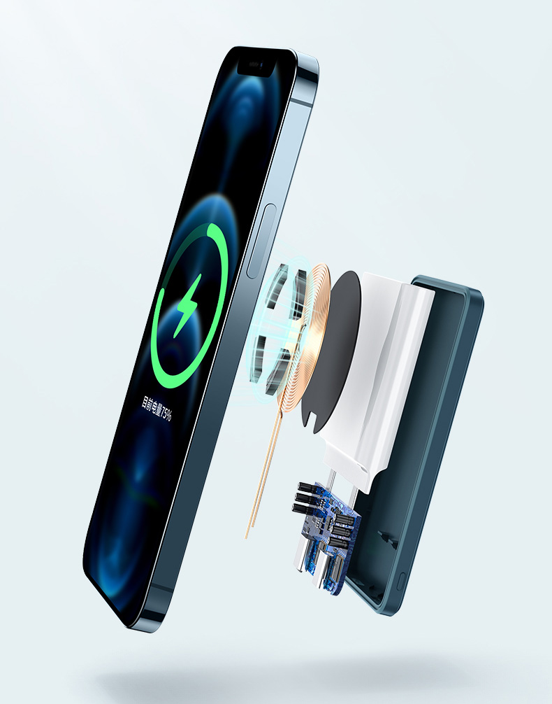 Magnetic 15W wireless power bank