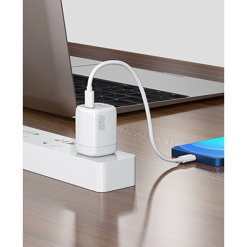 Cargador de viaje de doble salida Ultra Mini Size QC3.0 + PD 20W