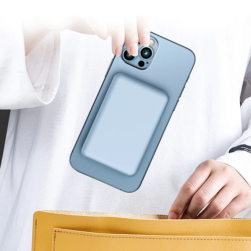 Ultra Compact 5000mAh Mag-Safe Wireless Power Bank