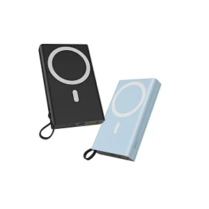 10000mAh Magnetic Wireless Power Bank with Cable