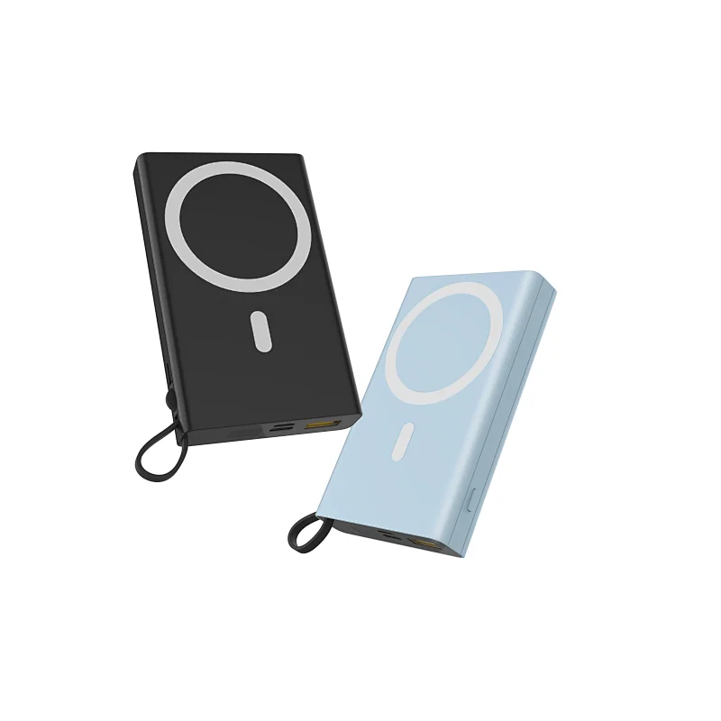 10000mAh Magnetic Wireless Power Bank with Cable