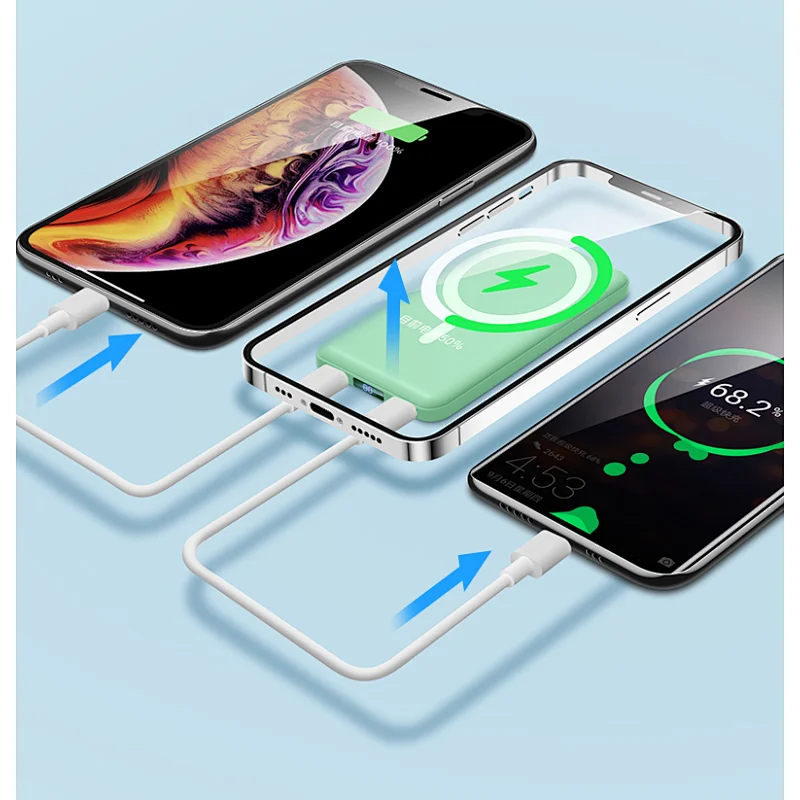 Ultra Compact 5000mAh Mag-Safe Wireless Power Bank