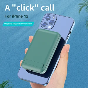 Magnetic Wireless 10000mAh 20W PD+QC Power Bank with Phone Stand