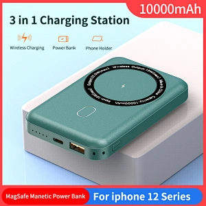 Banque d'alimentation magnétique sans fil 10000mAh 20W PD + QC
