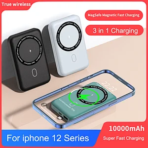 Magnetic Wireless 10000mAh 20W PD+QC Power Bank with Phone Stand