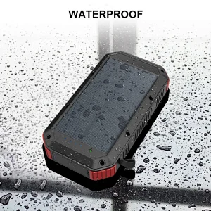 30000mAh Solar Power Bank with Quick Charge and Wireless Charge