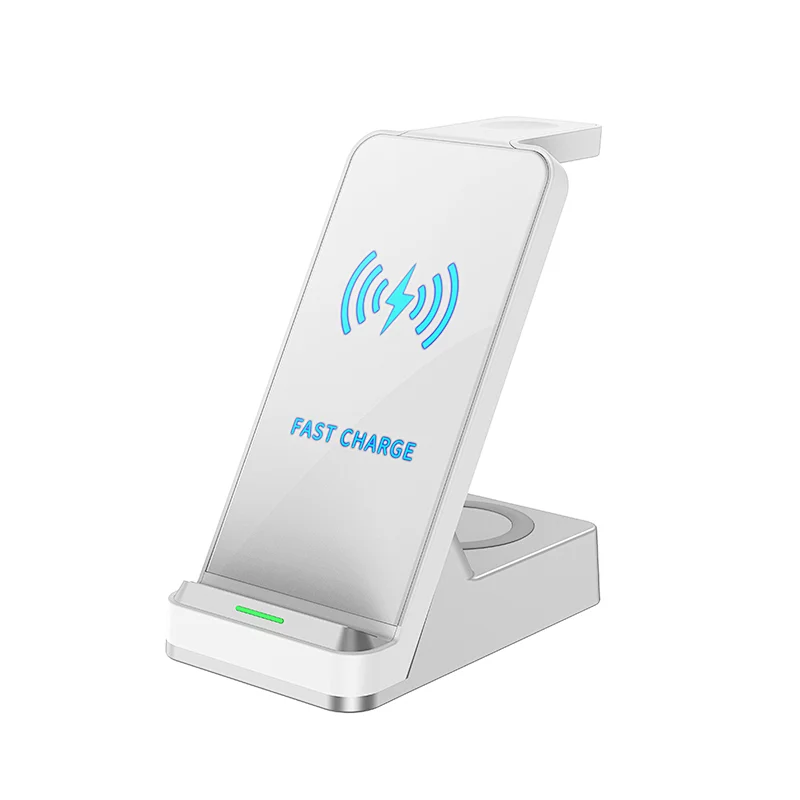 Portable 3-in-1 Fast 15W Wireless Charging stand